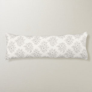 Coussins Longs Motif de bouquet de ligne botanique