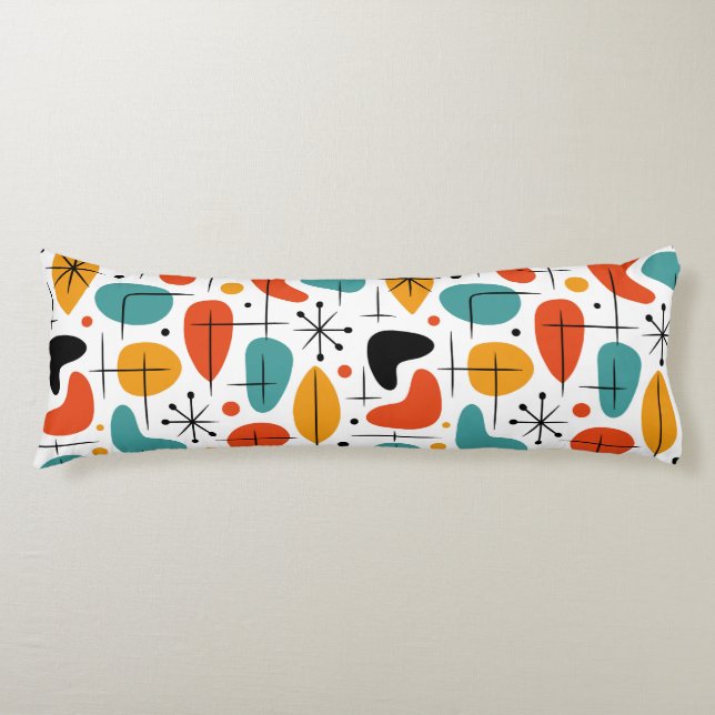 Coussins Longs Motif de burst en étoile de style moderne du milie (Devant)