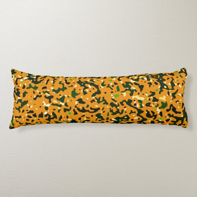 Coussins Longs Motif de camouflage rustique coloré (Devant)