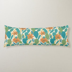 Coussins Longs Motif de carreaux botaniques d'Arizona