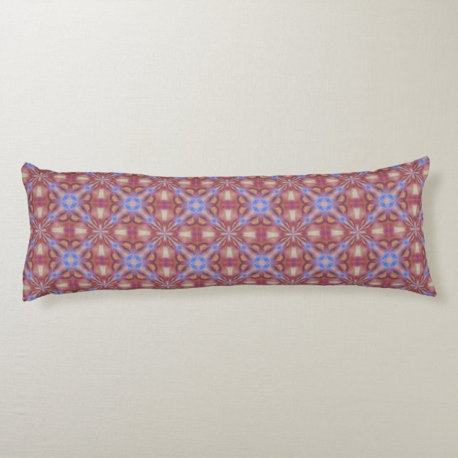 Coussins Longs Motif de carrelage transparent de nuances pastel m (Dos)