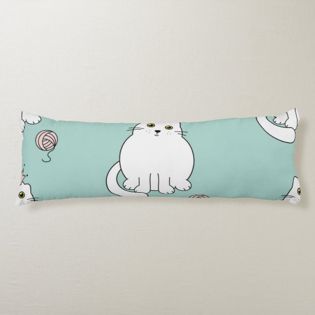 Coussins Longs Motif de chat (Devant)