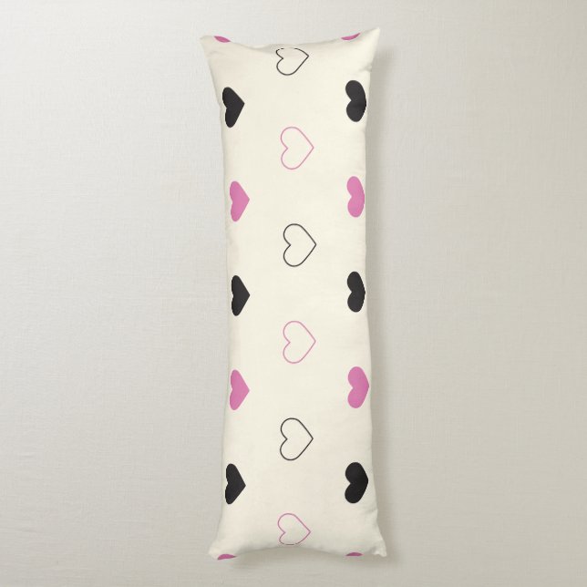 Coussins Longs Motif de cœur simple mignon (Dos (Vertical))