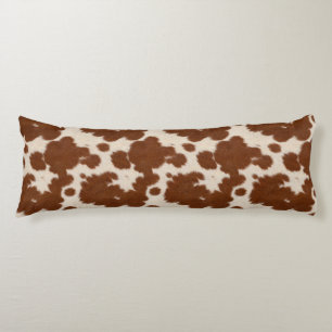 Coussins Longs Motif de cuir de veau réaliste