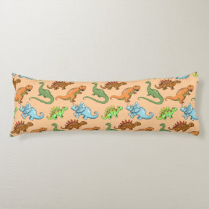 Coussins Longs Motif de dinosaures amusants