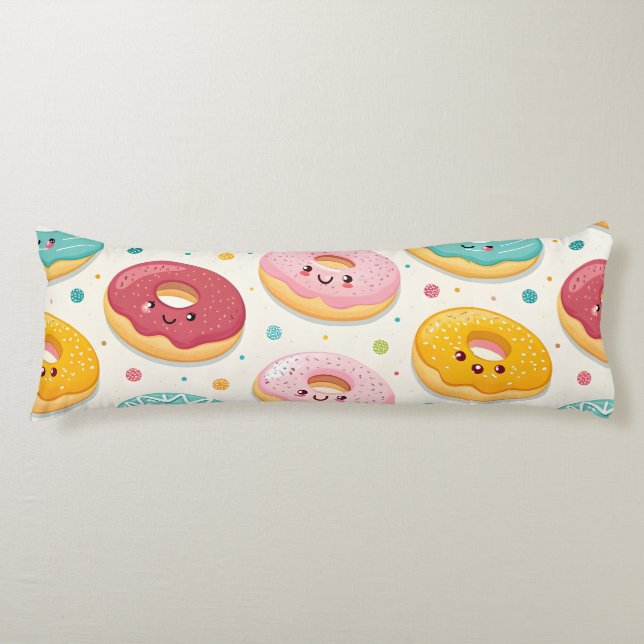 Coussins Longs Motif de Donuts (Devant)