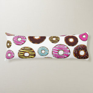 Coussins Longs Motif De Donuts, Donuts Colorés, Saupoudrages