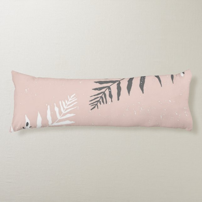 Coussins Longs Motif de feuilles (Devant)