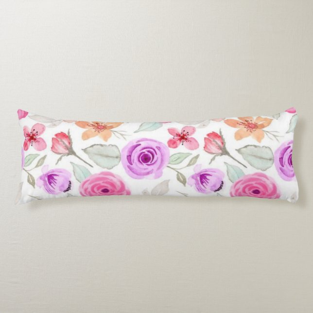 Coussins Longs Motif de fleurs (Devant)
