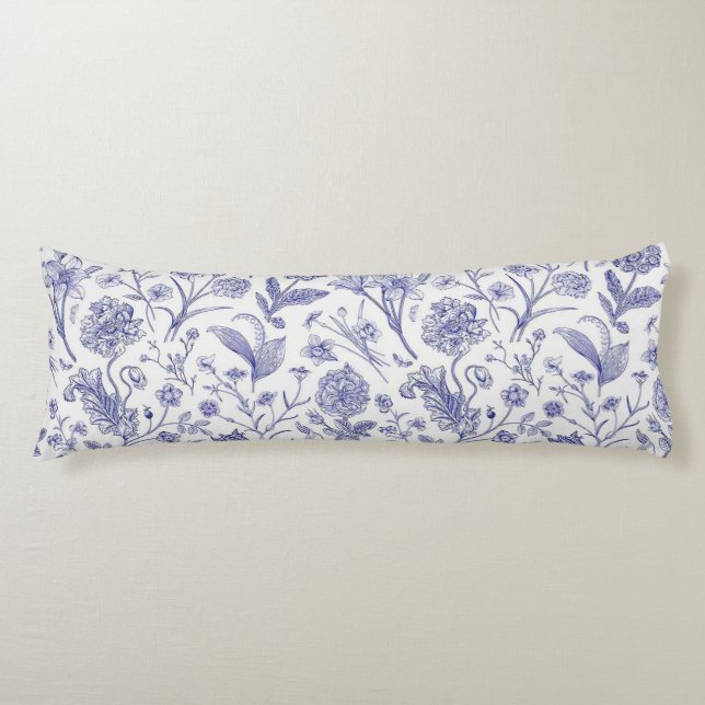 Coussins Longs Motif de fleurs (Devant)