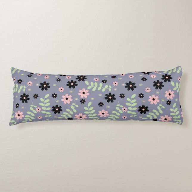 Coussins Longs motif de fleurs de cerisier (Devant)