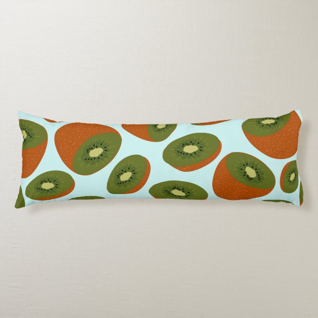 Coussins Longs Motif de Kiwifruit (Devant)