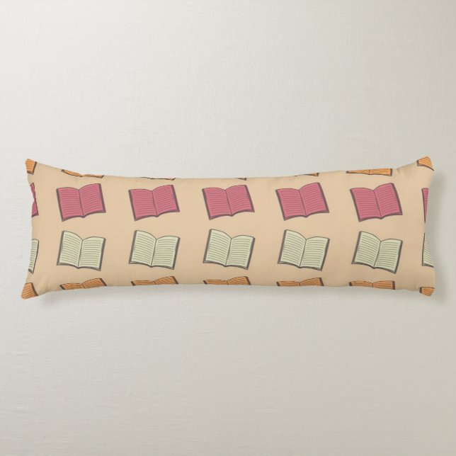 Coussins Longs Motif de livre (Devant)