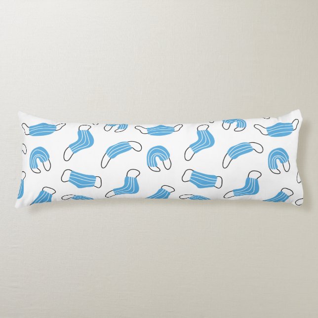 Coussins Longs motif de masque Médicale (Devant)