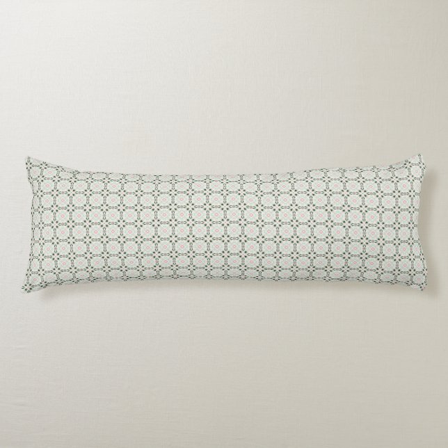 Coussins Longs Motif de Noël bohème éclectique complexe délicat (Devant)