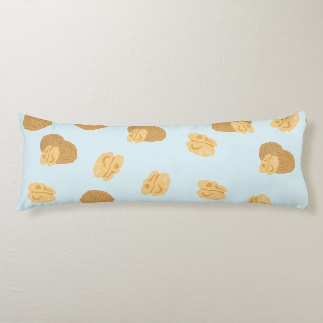 Coussins Longs Motif de noix mignon (Devant)