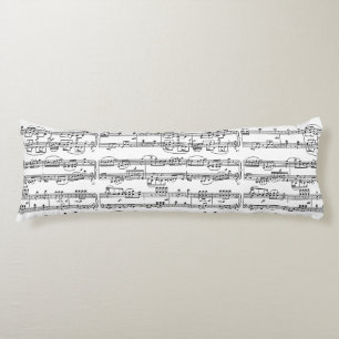 Coussins Longs motif de notes de musique