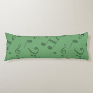 Coussins Longs Motif de notes musicales