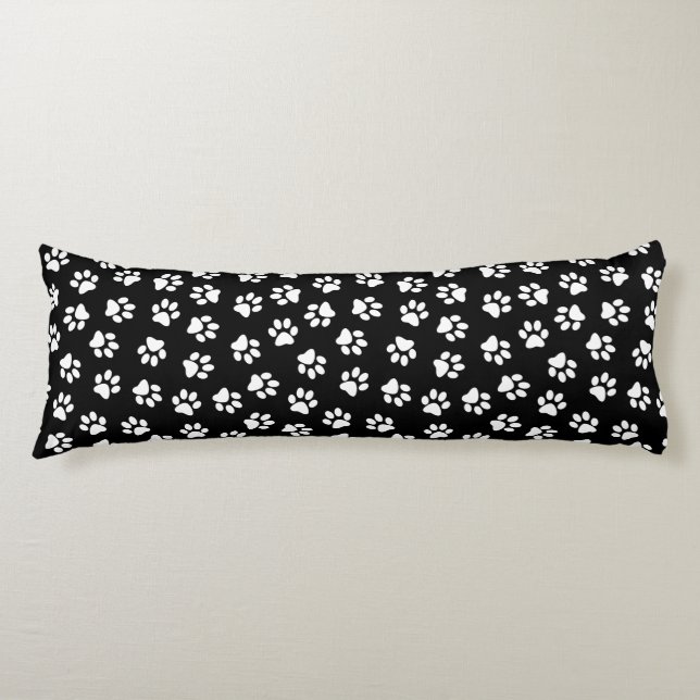 Coussins Longs Motif De Pâtes, Patrouilles De Chien, Paws Blanche (Devant)