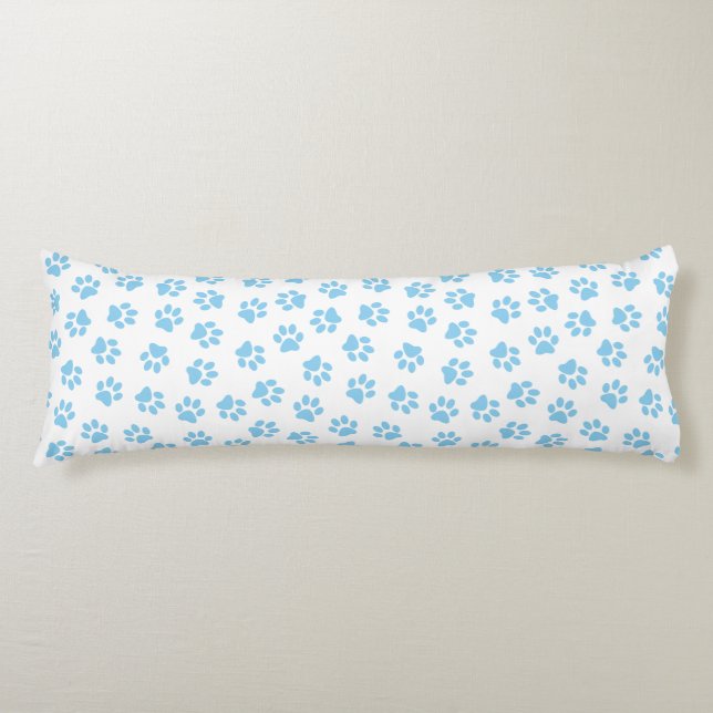 Coussins Longs Motif De Pâtes, Poches De Chien, Bébé Pâtes Bleues (Devant)
