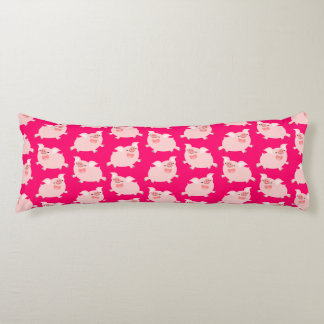 Coussins Longs Motif de petits cochons dessin animé mignons et jo