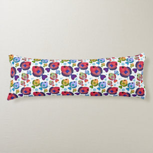Coussins Longs Motif de poissons tropicaux colorés