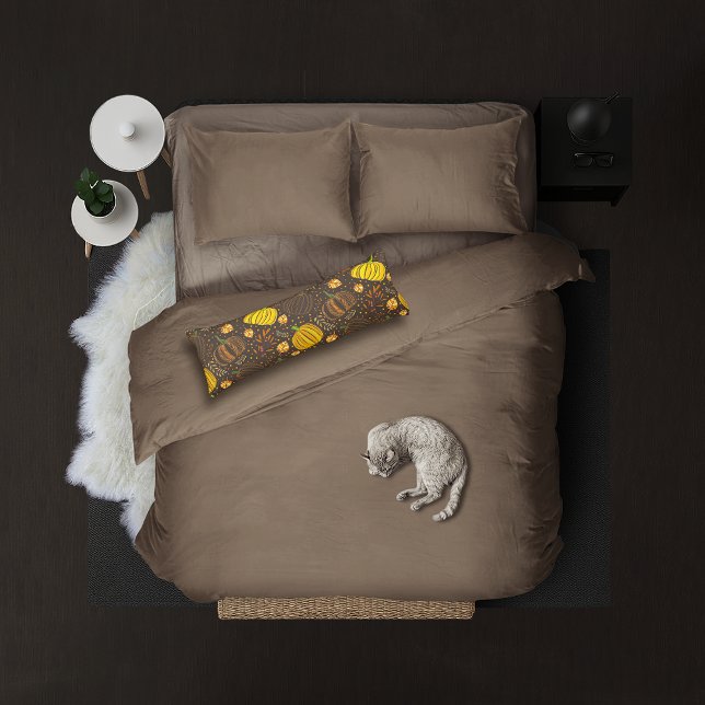 Coussins Longs Motif de récolte de citrouilles d'automne (Créateur téléchargé)