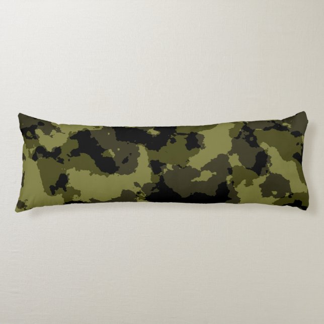 Coussins Longs Motif de style militaire camouflage (Devant)