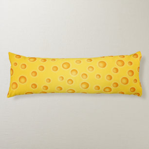 Coussins Longs Motif de texture de Cheezy de fromage suisse