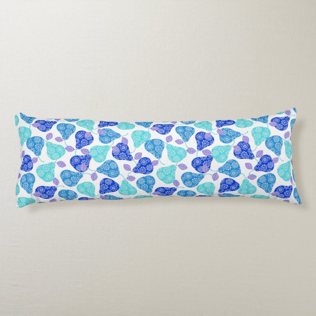 Coussins Longs Motif décoratif bleu clair (Dos)