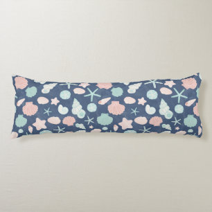 Coussins Longs motif des coquillages