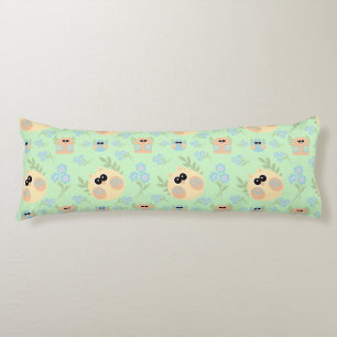 Coussins Longs motif des hiboux