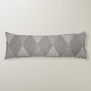 Coussins Longs Motif diamant en verre coloré argent