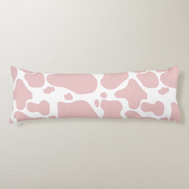 Coussins Longs Motif D'Impression De Vache Rose Pour Les Amateurs (Devant)
