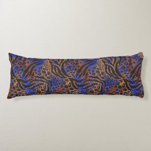Coussins Longs Motif d'impression Leopard et Zebra