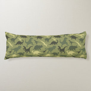 Coussins Longs Motif Dinosaure, Silhouette Dinosaure, Dino Vert
