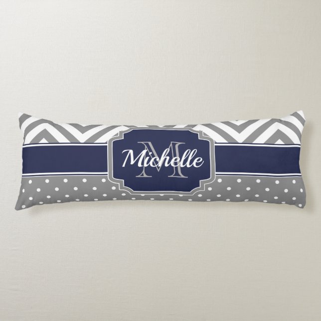 Coussins Longs Motif Dots & Chevrons (Devant)