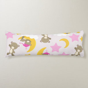 Coussins Longs Motif D'Ours, Nounours, Mignons Ours, Étoiles