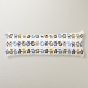 Coussins Longs motif d'un ours de nounours de jouet