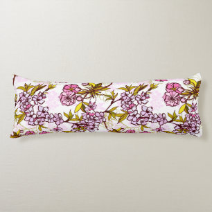 Coussins Longs Motif en fleurs de cerisiers