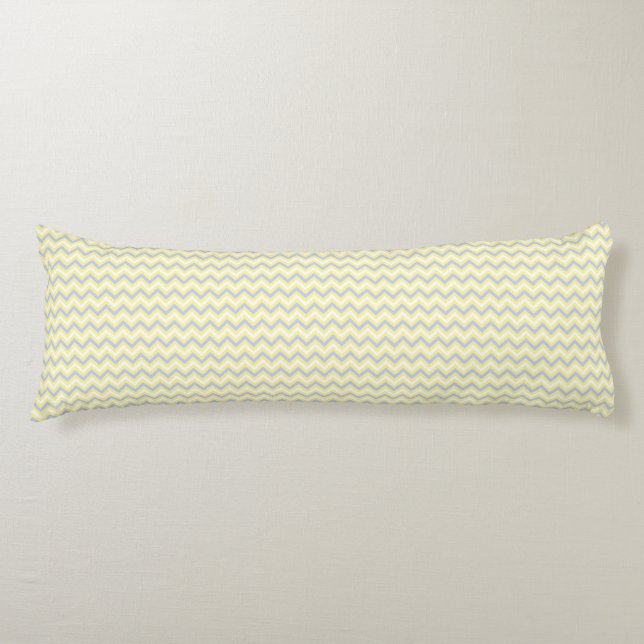 Coussins Longs Motif en pastel de Chevron (Devant)