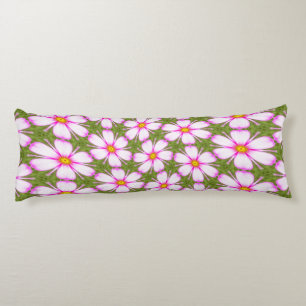 Coussins Longs Motif Fleurs Cosmos