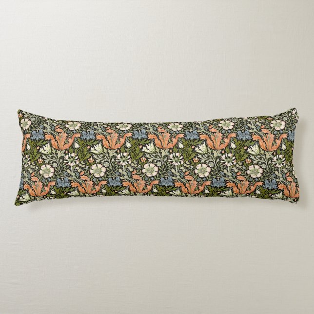 Coussins Longs Motif floral Art Nouveau de William Morris Compton (Devant)