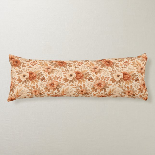Coussins Longs Motif floral automnal cosy (Devant)