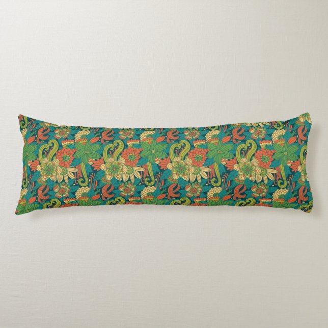 Coussins Longs Motif floral d'été (Devant)