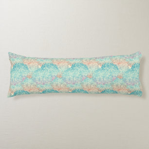 Coussins Longs Motif floral multicolore de griffonnage