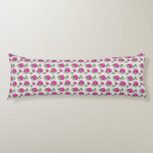 Coussins Longs Motif floral rose sans couture   Aquarelle élégant