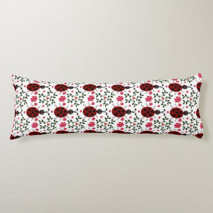 Coussins Longs Motif floral sans couture de coccinelle mignonne