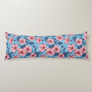 Coussins Longs Motif floral tropical d'Hibiscus