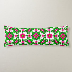 Coussins Longs Motif floral tropical vibrant